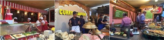 音樂(lè )電影前的美食大排檔